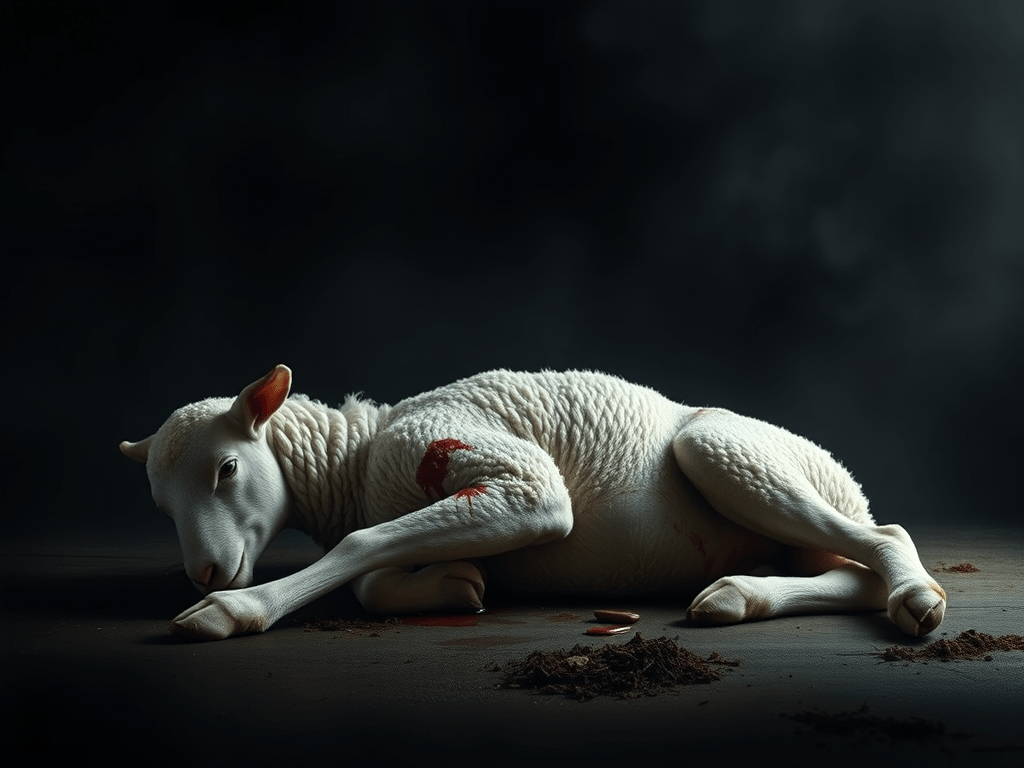 The Once-slain And Now Risen Lamb Of God Being Worthy To Break The Seals And Open The Scroll